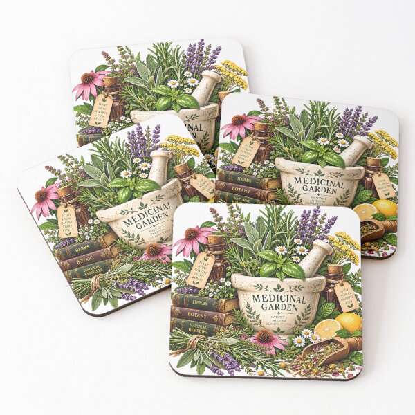 Item preview, Medicinal Garden Vintage Herbal Botanical Illustration designed and sold by FindYouByZ.
