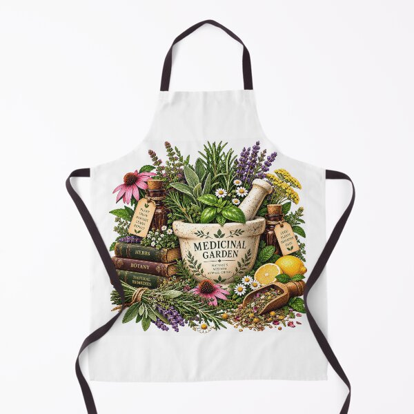 Item preview, Medicinal Garden Vintage Herbal Botanical Illustration designed and sold by FindYouByZ.