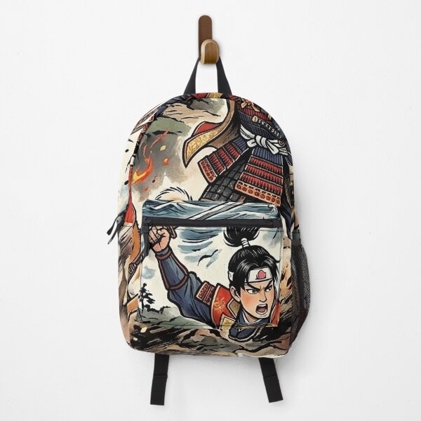 Item preview, Japanese Hero Momotaro Charging into Epic Battle designed and sold by Lucid Dream Pixel.