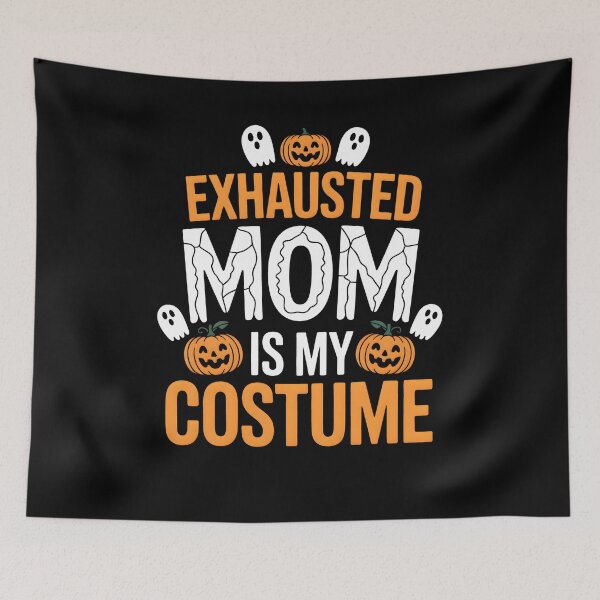 Item preview, Exhausted Halloween Mom Spooky Pumpkin Design designed and sold by limanol.