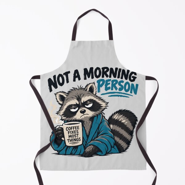 Item preview, Not a Morning Person or Raccoon - Need Coffee designed and sold by luckysolo.