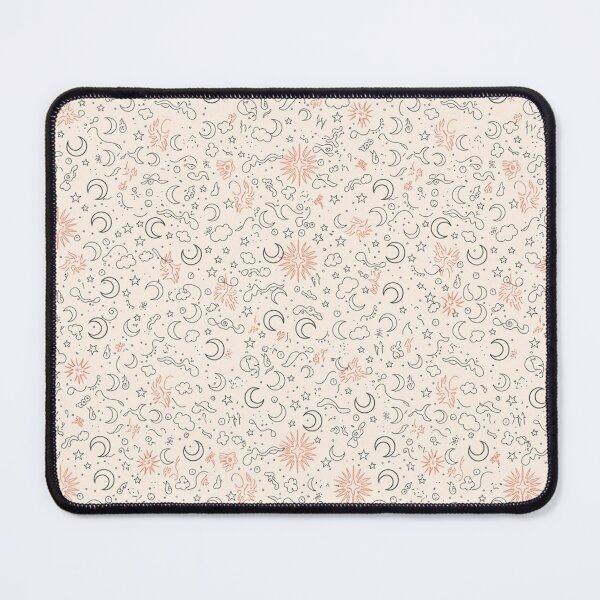 Item preview, Celestial Doodle Pattern - Sun Moon Stars designed and sold by Mindful Wall Art Studio.
