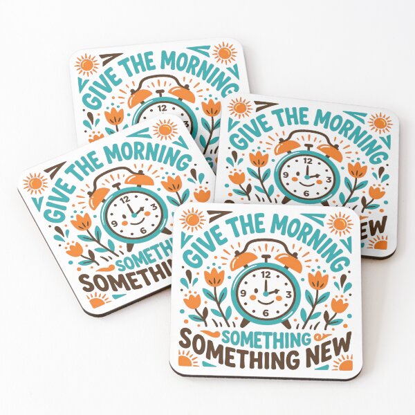 Item preview, Folk Art Cute Smiling Alarm Clock Floral Retro Illustration designed and sold by SHOP-Corner.