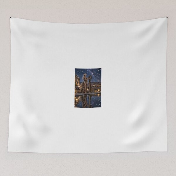Item preview, Blonde Woman Gazing at Starry Night Sky designed and sold by CathryneDelamort.