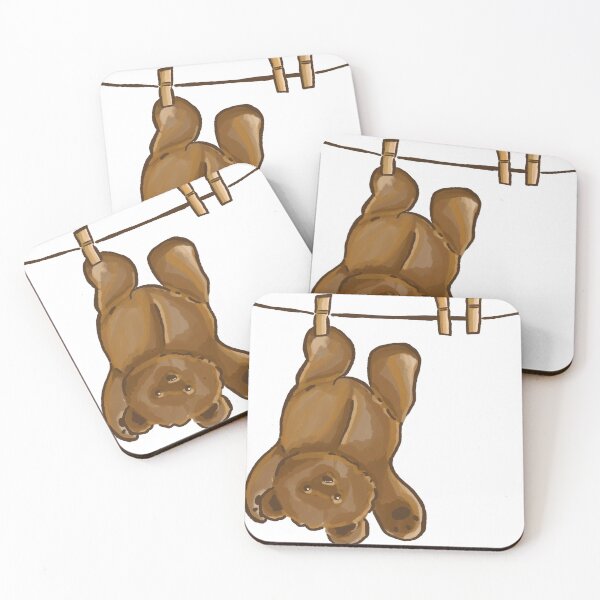 Item preview, Brown Teddy Bear Hanging on the Washing Line designed and sold by GraceArkell.