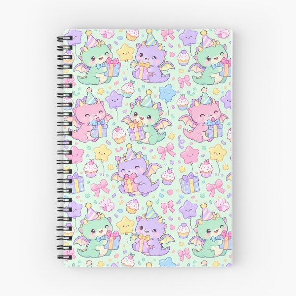 Item preview, Kawaii Birthday Baby Dragon Pattern designed and sold by Soft Berry Studio.