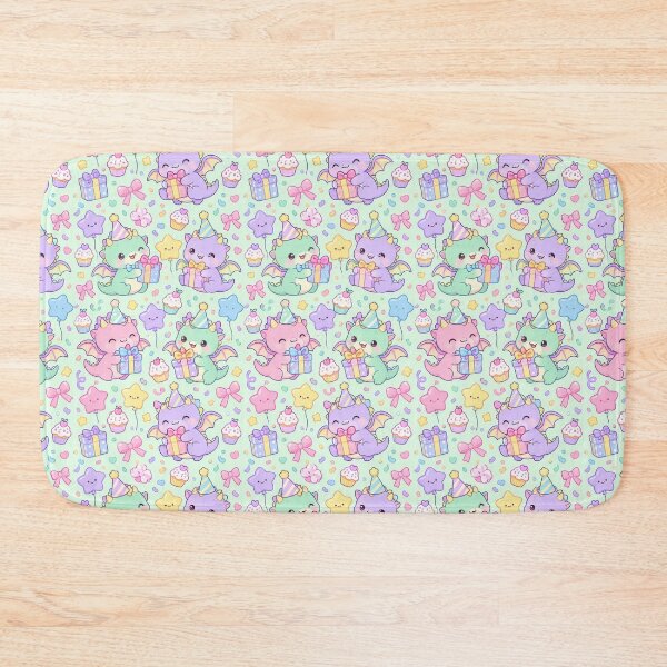 Item preview, Kawaii Birthday Baby Dragon Pattern designed and sold by Soft Berry Studio.