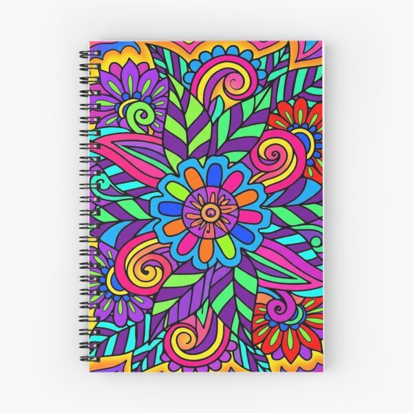 Item preview, Neon Psychedelic Daisy Floral Pattern designed and sold by NatArtSA.
