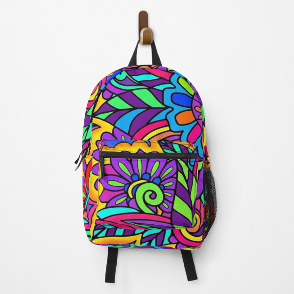 Item preview, Neon Psychedelic Daisy Floral Pattern designed and sold by NatArtSA.