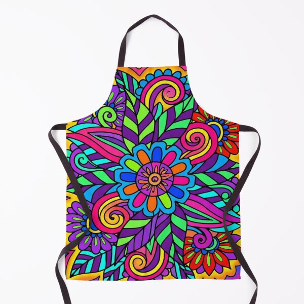 Item preview, Neon Psychedelic Daisy Floral Pattern designed and sold by NatArtSA.