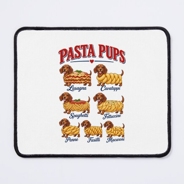 Item preview, Pasta Pups Funny Dachshund Wiener Dog Italian Foodie Chart designed and sold by Whirx.