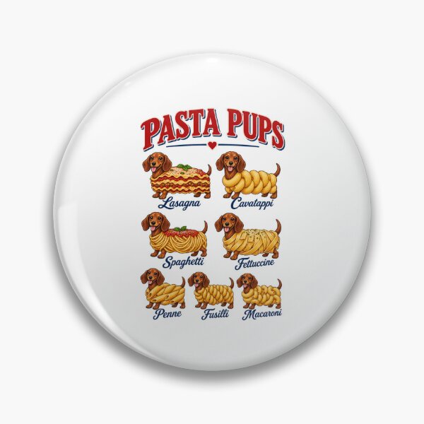 Item preview, Pasta Pups Funny Dachshund Wiener Dog Italian Foodie Chart designed and sold by Whirx.