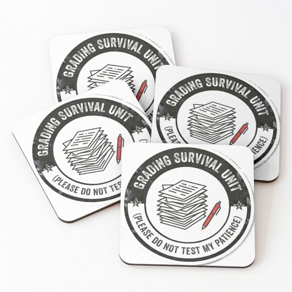 Item preview, Grading Survival Unit - Please Do Not Test My Patience Funny Teacher Sticker designed and sold by IbericoStudio.