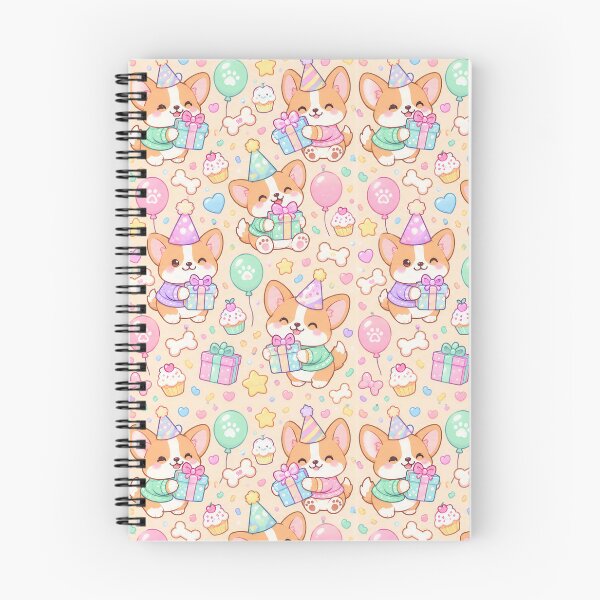 Item preview, Kawaii Birthday Baby Corgi Pattern designed and sold by Soft Berry Studio.
