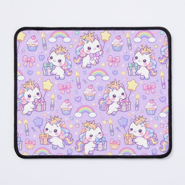 Item preview, Kawaii Birthday Baby Unicorn Pattern designed and sold by Soft Berry Studio.