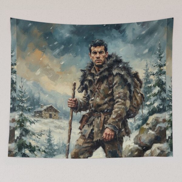 Item preview, The Skin of the Wolf Mountain Wilderness Fine Art Tribute designed and sold by Art's Diner.