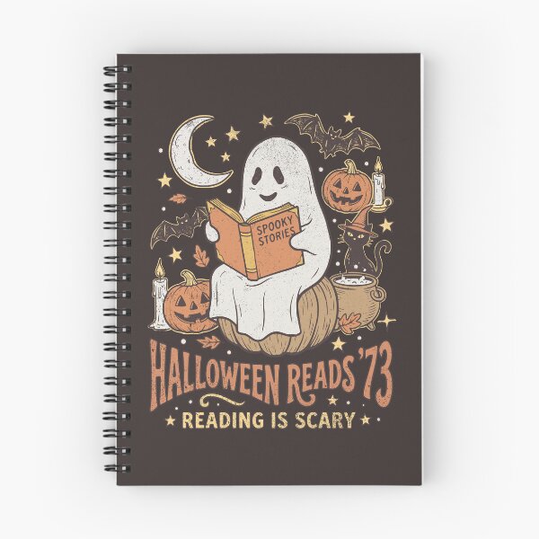 Item preview, Retro Halloween Ghost Reading Spooky Stories Nostalgic 1970s Aesthetic For Fall Book Lovers designed and sold by roarsomethings.