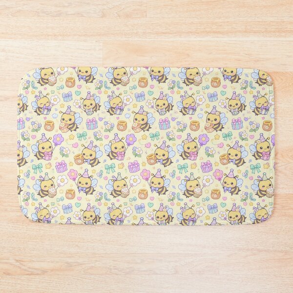 Item preview, Kawaii Birthday Baby Bee Pattern designed and sold by Soft Berry Studio.