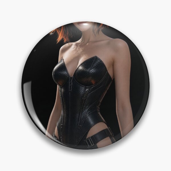 Item preview, Cyber Plasma Kineticist Girl in Matte Black Techwear designed and sold by EvolutionMerch.