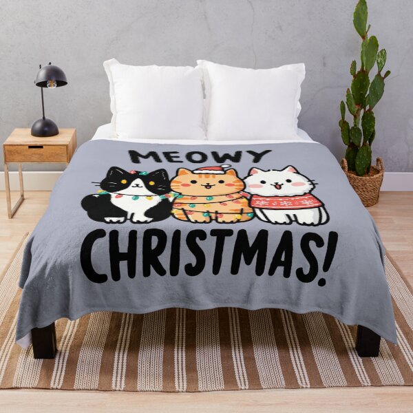 Item preview, Meowy Christmas! Cute Cats and Festive Lights designed and sold by MythicMood.