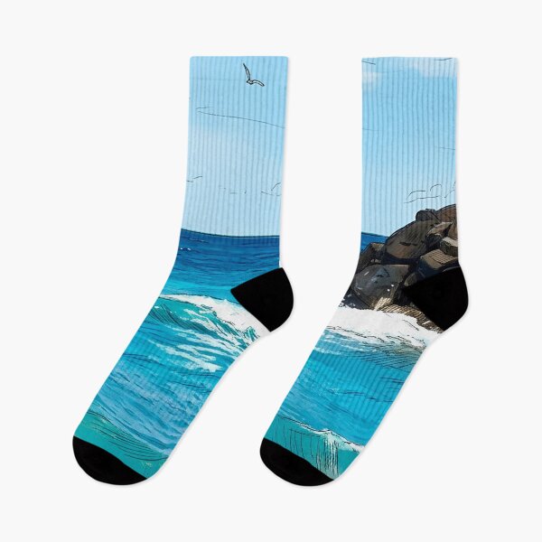 Item preview, Waves of My Land - Breakwater, Caribbean Sea and Coastal Calm designed and sold by keythxctrs.