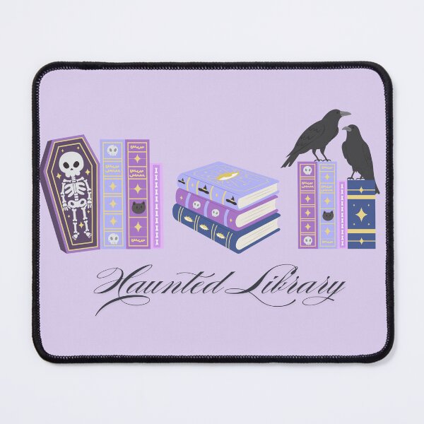 Item preview, Haunted Library – Spooky Books & Ravens Halloween Design designed and sold by Thespase.