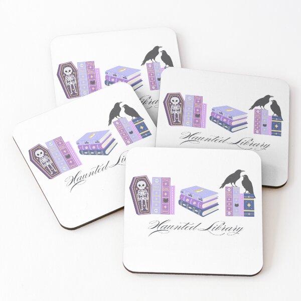 Item preview, Haunted Library – Spooky Books & Ravens Halloween Design designed and sold by Thespase.