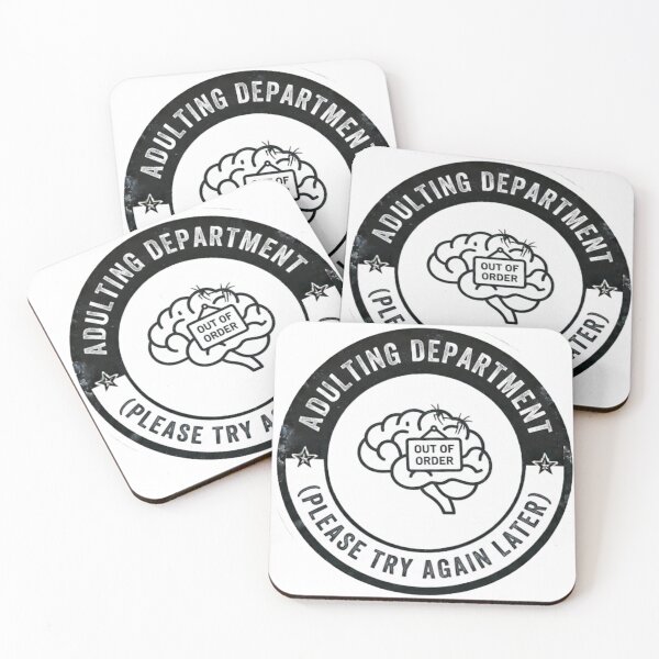Item preview, Adulting Department - Out Of Order Funny Mental Health Sticker designed and sold by IbericoStudio.