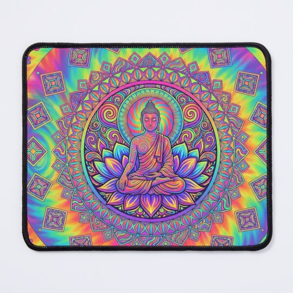 Item preview, Psychedelic Buddha Lotus Mandala designed and sold by NatArtSA.