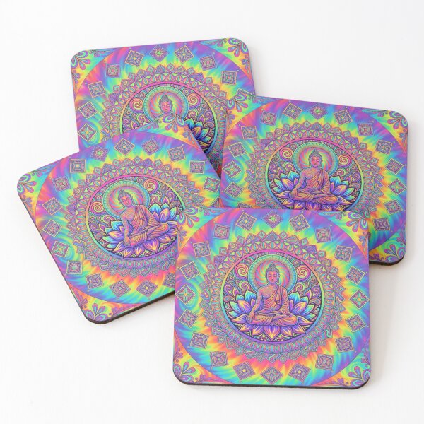 Item preview, Psychedelic Buddha Lotus Mandala designed and sold by NatArtSA.