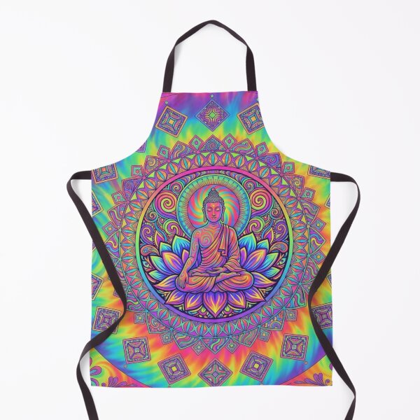 Item preview, Psychedelic Buddha Lotus Mandala designed and sold by NatArtSA.