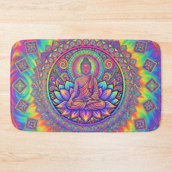 Item preview, Psychedelic Buddha Lotus Mandala designed and sold by NatArtSA.