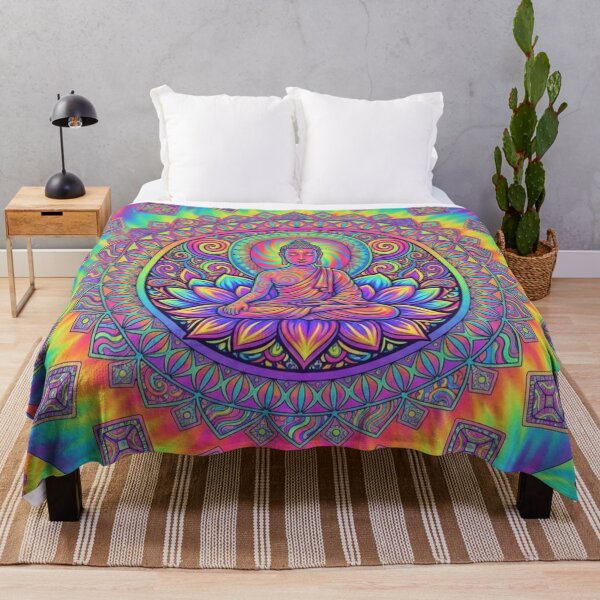 Item preview, Psychedelic Buddha Lotus Mandala designed and sold by NatArtSA.