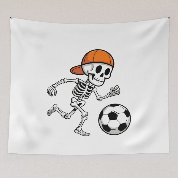 Item preview, Funny Halloween Skeleton Soccer Player Spooky Design designed and sold by limanol.