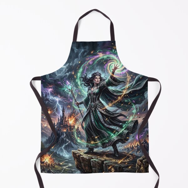 Item preview, Morgan le Fay in a Stormy Night Sky designed and sold by Lucid Dream Pixel.