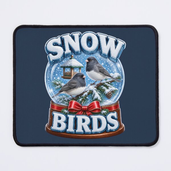 Item preview, Dark Eyed Junco Snow Birds Snow Globe Winter Christmas Bird Gift designed and sold by shifumart.