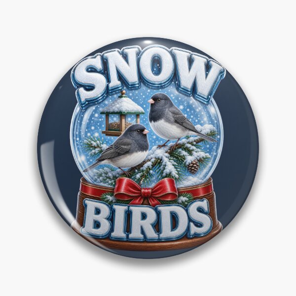 Item preview, Dark Eyed Junco Snow Birds Snow Globe Winter Christmas Bird Gift designed and sold by shifumart.