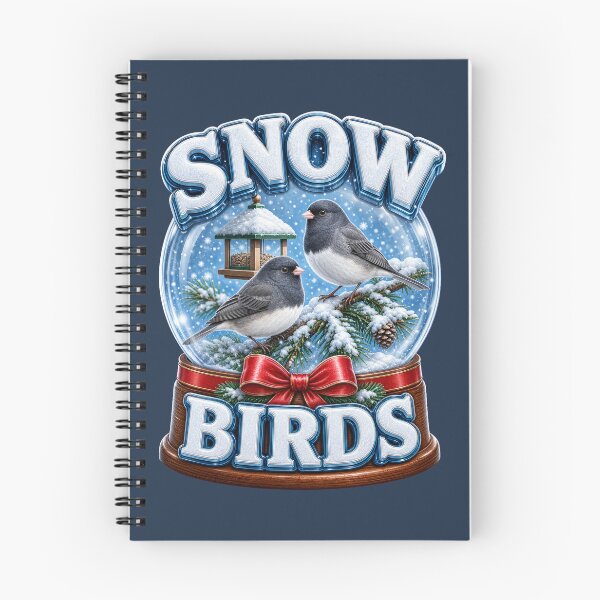 Item preview, Dark Eyed Junco Snow Birds Snow Globe Winter Christmas Bird Gift designed and sold by shifumart.