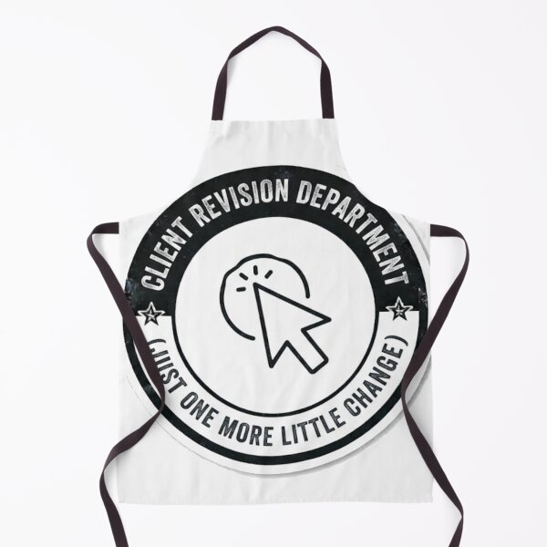 Item preview, Client Revision Department - Just One More Little Change Funny Designer Sticker designed and sold by IbericoStudio.