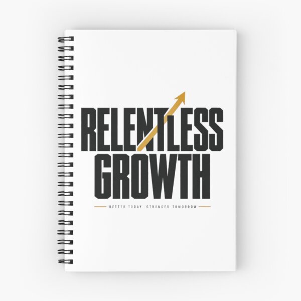 Item preview, Tipografía motivacional de crecimiento implacable – Diseño urbano de superación personal designed and sold by Life Quotes.