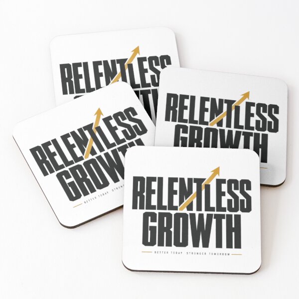 Item preview, Relentless Growth Motivational Typography – Self Improvement Streetwear Design designed and sold by Life Quotes.
