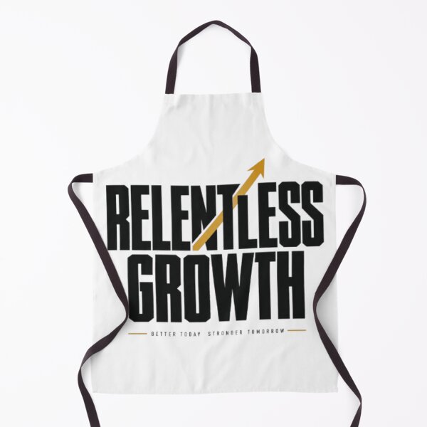 Item preview, Relentless Growth Motivational Typography – Self Improvement Streetwear Design designed and sold by Life Quotes.