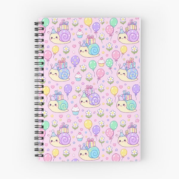 Item preview, Kawaii Birthday Baby Snail Pattern designed and sold by Soft Berry Studio.