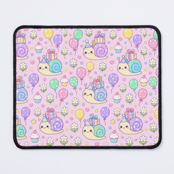 Item preview, Kawaii Birthday Baby Snail Pattern designed and sold by Soft Berry Studio.