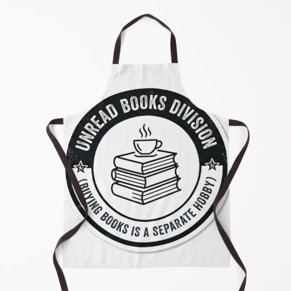Item preview, Unread Books Division - Buying Books Is A Separate Hobby Funny Reader Sticker designed and sold by IbericoStudio.