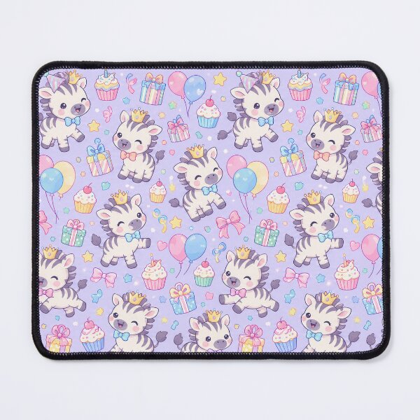 Item preview, Kawaii Birthday Baby Zebra Pattern designed and sold by Soft Berry Studio.