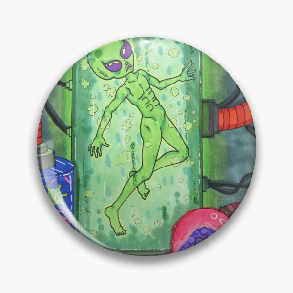 Item preview, Green Alien In A Tube - Lab Experiment Design designed and sold by xDannyShermanx.