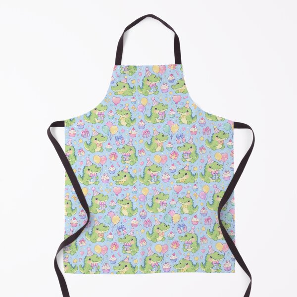 Item preview, Kawaii Birthday Baby Crocodile Pattern designed and sold by Soft Berry Studio.