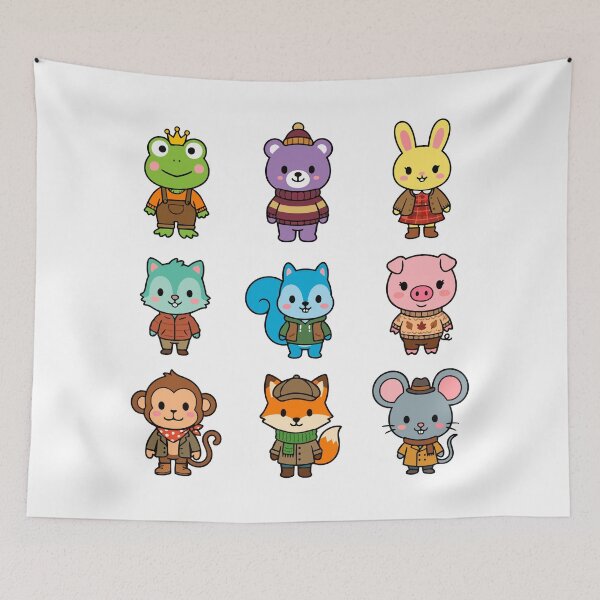 Item preview, Char Char Bear and Friends - Dressed for the Fall season designed and sold by Asterisk-a.
