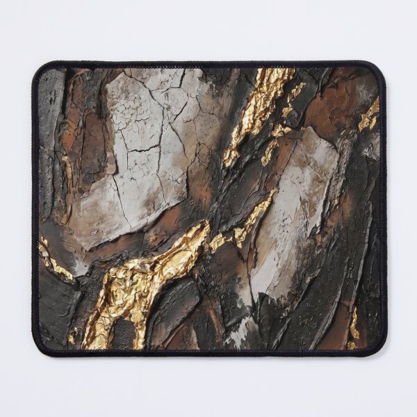 Item preview, Terra Aurum - 24K Gold Leaf and Earth Impasto Fine Art designed and sold by NUNNO Studio.